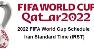 2022 FIFA World Cup Schedule in Iran Standard Time (IRST)